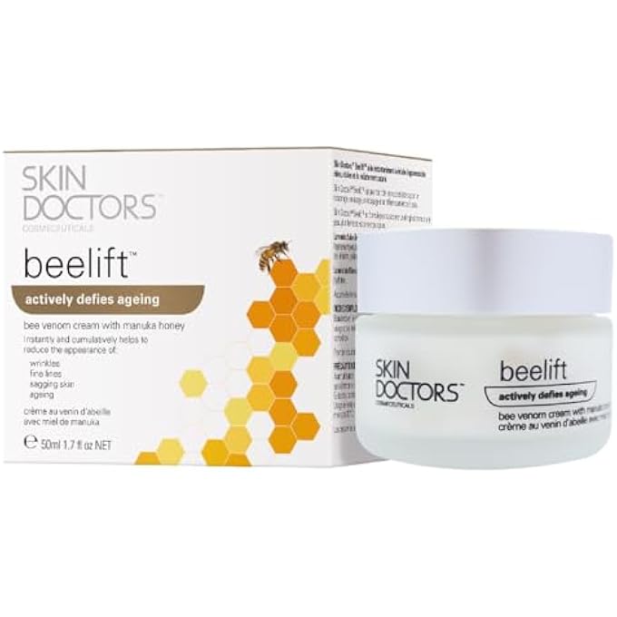 Skin Doctors بيليفت | العناية بالبشرة المضادة للشيخوخة | سم النحل | عسل مانوكا و هلام ملكي | تعزيز الكولاجين | ينعّم الخطوط الدقيقة | خالي من البارابين | 50 مل - Image 1